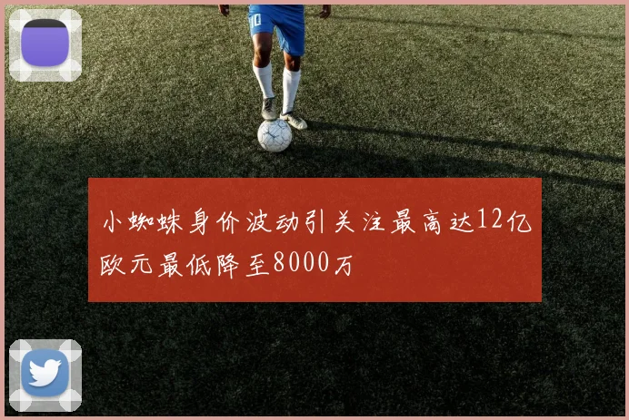 小蜘蛛身价波动引关注最高达12亿欧元最低降至8000万